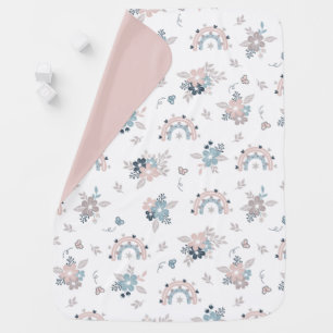 Flower And Boho Seamless Pattern  Baby Blanket