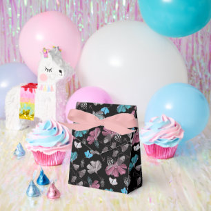Flower and Butterflies Pattern Favor Boxes