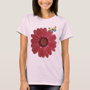 Flower and Butterfly T-Shirt