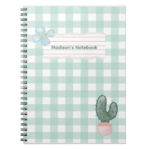 Flower and Cactus Notebook