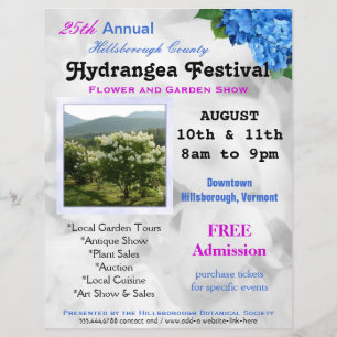 Flower and Garden Show Custom Flyers