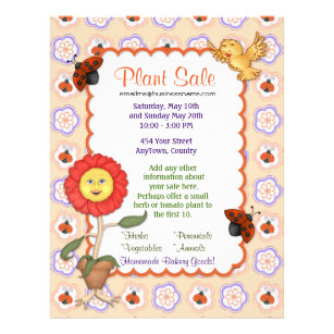 Flower and Plant Sale Flyer