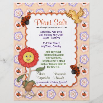 Flower And Plant Sale Flyer by Spice at Zazzle