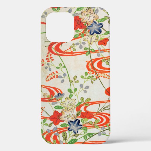 Flower and Running Water, Japanese Design Case-Mate iPhone Case (Back)