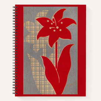  flower and shadow flower print notebook