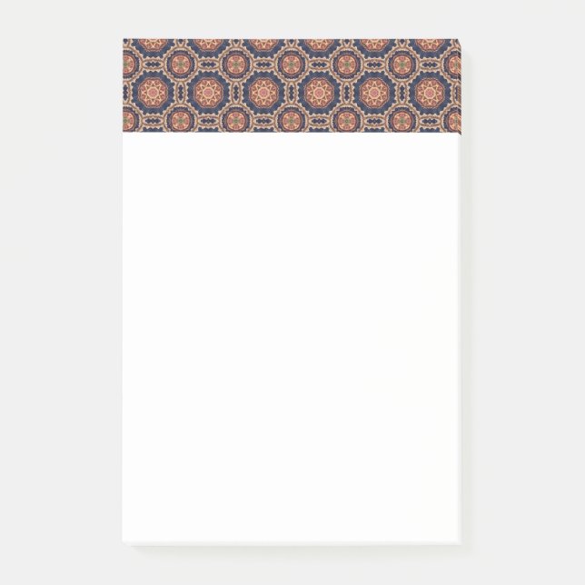 Flower and Star Shapes Decorative Design Post-it Notes (Front)