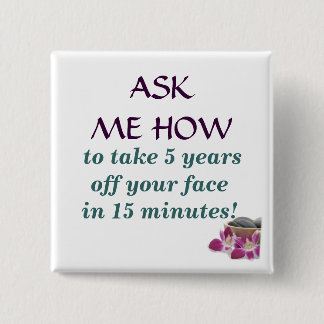 flower and stones, to take 5 years off your fa... button