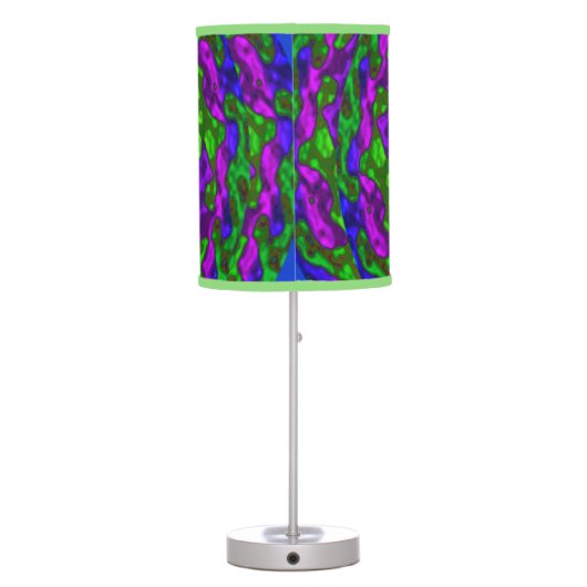 Flower and Swirls Mandala Table Lamp (Back)
