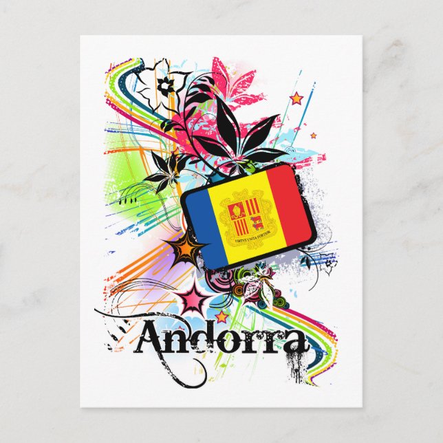 Flower Andorra Postcard (Front)