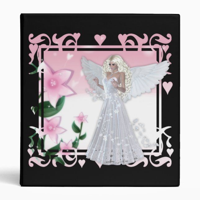 Flower Angel Design 3 Binder (Front)