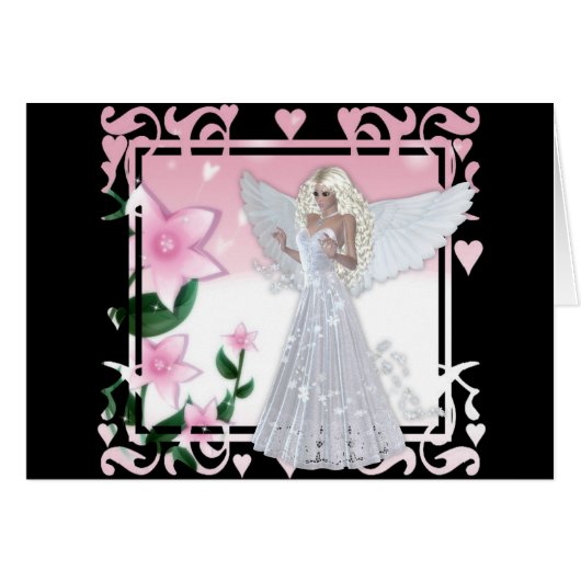 Flower Angel Design Cards (Front Horizontal)