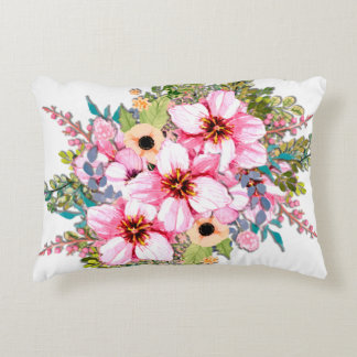 Flower Arrangement Accent Pillow