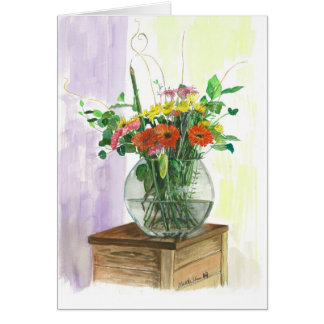 Flower arrangement cards