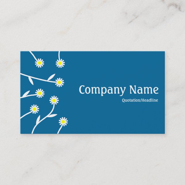 Flower Arrangement - Desert Blue 006699 Business Card (Front)