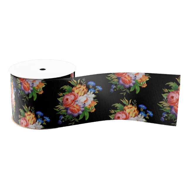 Flower Arrangement Grosgrain Ribbon (Spool)