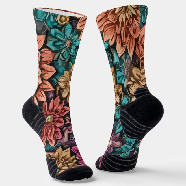 Flower arrangement socks (Angled)