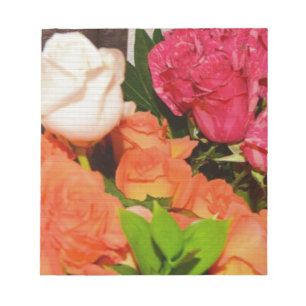 Flower Arrangements Wedding Party Colorful Destiny Notepad