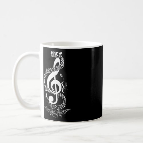 Flower Arranger Musical Notes Musician Composer Mu Coffee Mug