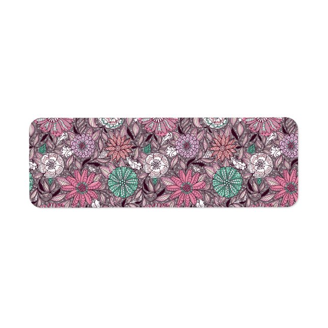 flower arranging patterns label (Front)