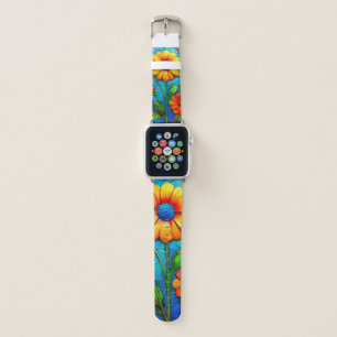 Flower Art Apple Watch Band