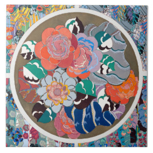 Flower Art Deco Ceramic Tile