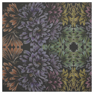 Flower Art Fabric Floral Art Linen Cotton or Poly 