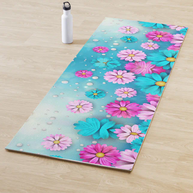 Flower Art Mind & Body Yoga Mat | Zazzle