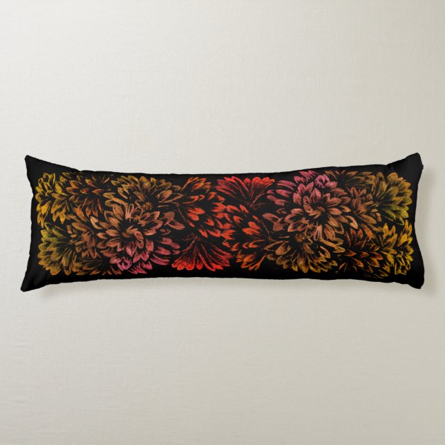 Flower Art Pillow Floral Art Throw Pillows (Front)