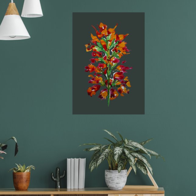 Flower Artwork Poster (Living Room 1)