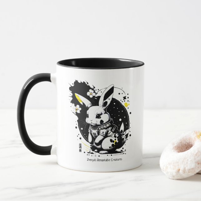 Flower Astronaut - Mug (With Donut)