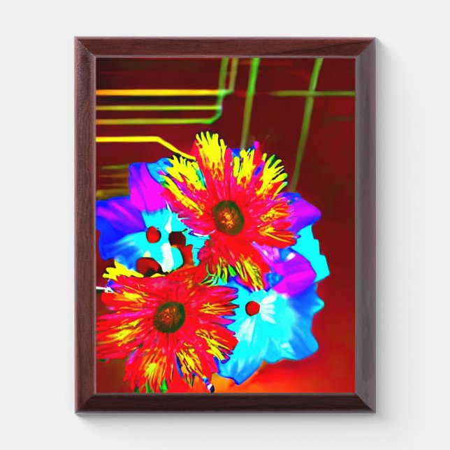 Flower Award Plaque (Vertical)