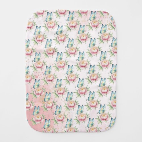 Flower Baby Burp Cloth