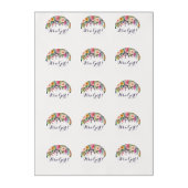 Flower Baby Shower Cupcake Cookie Frosting Round (Sheet)