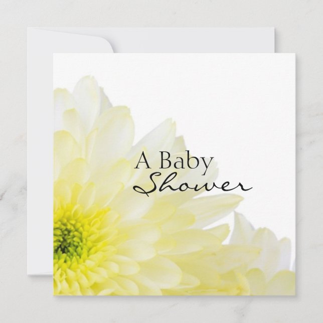 Flower Baby Shower Invitation (Front)