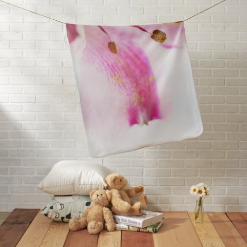 flower background baby blanket