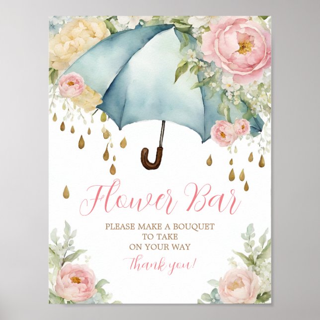 Flower Bar April Showers Bring May Flower Sign (Front)