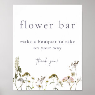 Flower Bar Bouquet  Poster