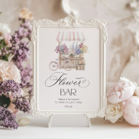 Flower Bar Fresh Off the Market Elegant