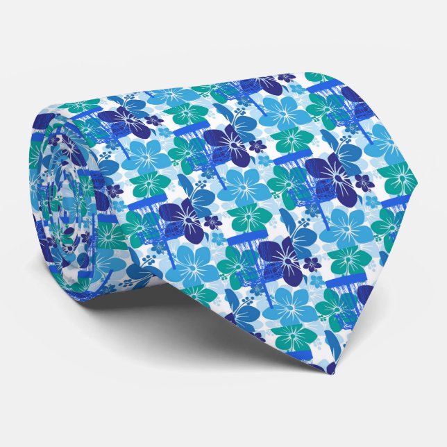 Flower Basket Neck Tie (Rolled)