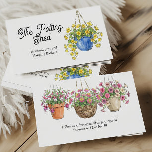 Flower Baskets Garden Center Plant Nursery IGC Business Card