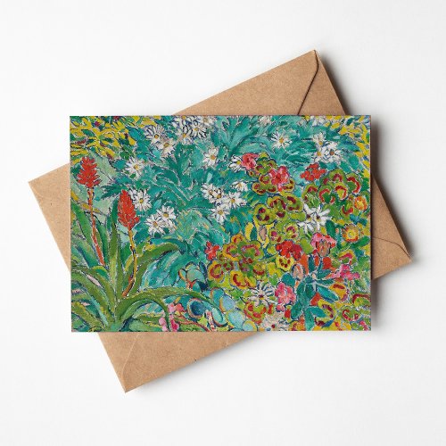 Flower Bed  Louis Valtat Card