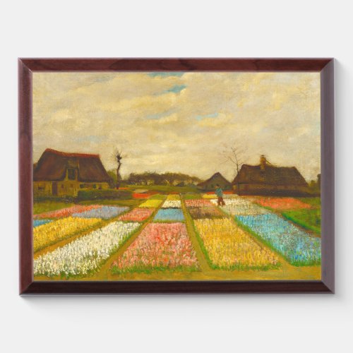 Flower Beds in Holland by van Gogh Award Plaque