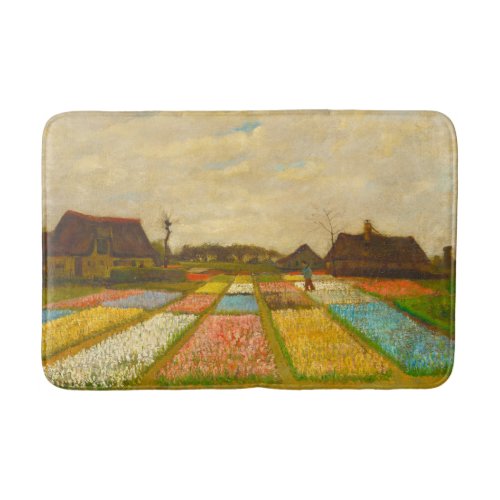 Flower Beds in Holland by van Gogh Bath Mat