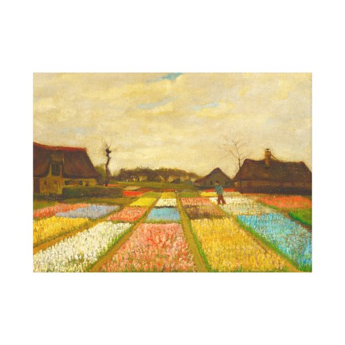 Flower Beds in Holland by van Gogh Canvas Print