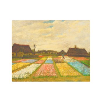 Flower Beds In Holland By Van Gogh Metal Print by CandiCreations at Zazzle