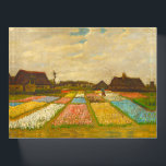 Flower Beds in Holland by van Gogh Paperweight<br><div class="desc">Flower Beds in Holland,  also known as Bud Fields,  was Vincent van Gogh's first garden painting.  Painted in 1883. The painting features an overview of geometrically laid out plots of white,  pink,  blue and yellow hyacinths.</div>