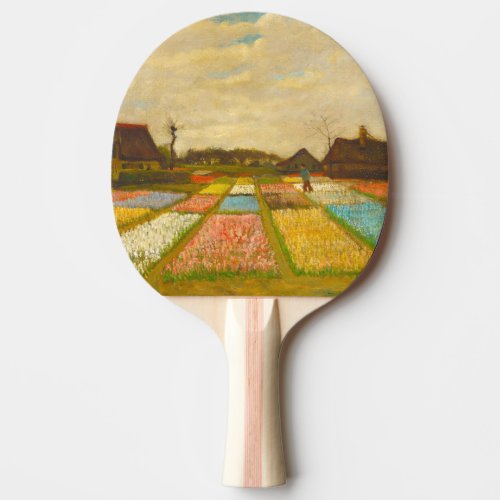 Flower Beds in Holland by van Gogh Ping Pong Paddle