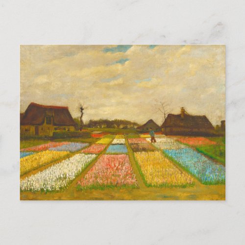 Flower Beds in Holland by van Gogh Postcard