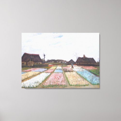 Flower Beds in Holland by Vincent van Gogh Canvas Print