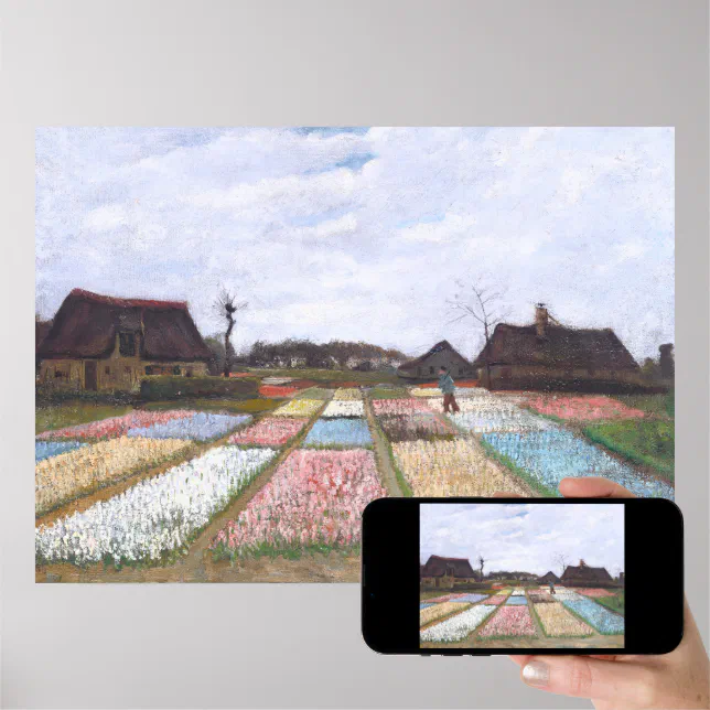 Flower Beds in Holland by Vincent van Gogh Poster Zazzle